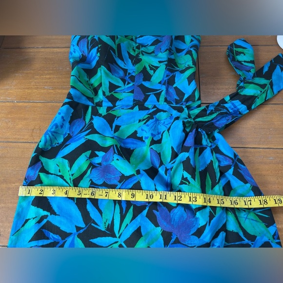 Vintage Byers Too 80’s Floral Strapless Dress Sweetheart Corset Tulip Side Tie - Picture 16 of 16